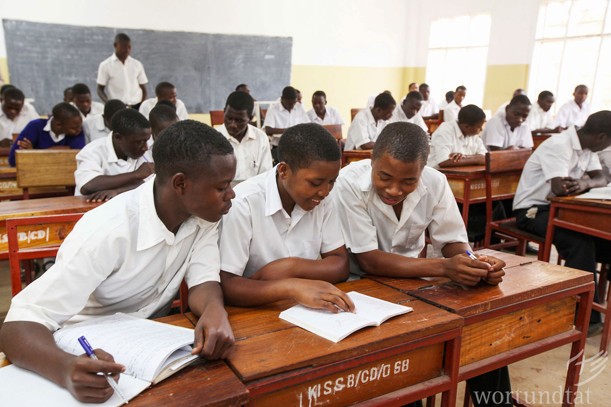 students in classroom in KIUMA Tanzania